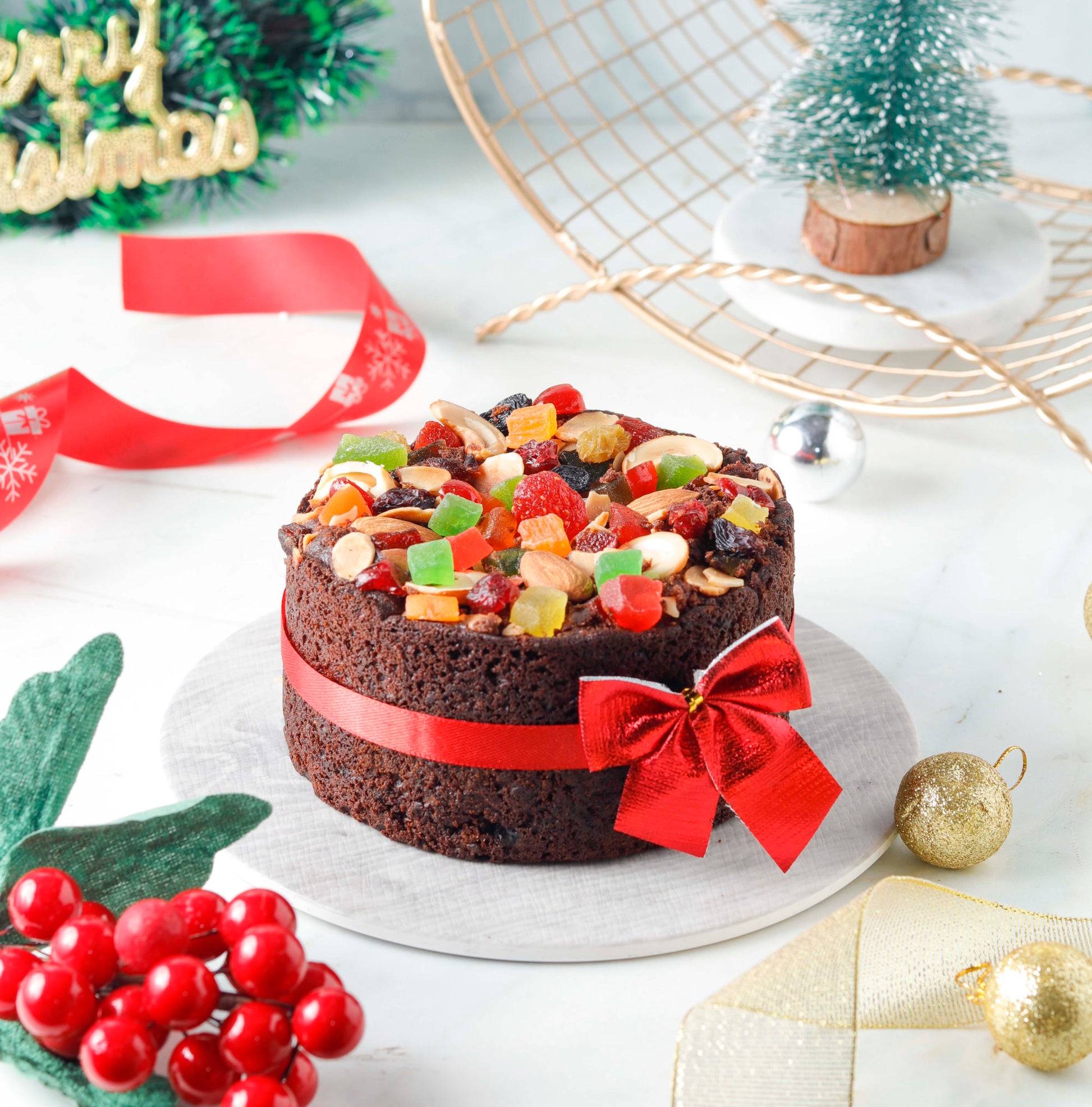 Plum Cake Vegetarian Fruit Cake Recipe Christmas Fruit Cake In A